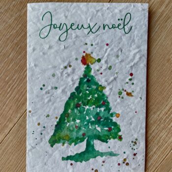 Carte à planter - Joyeux Noël (sapin)