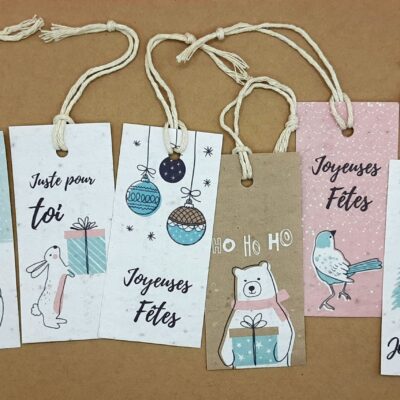 Étiquettes de Noël à planter