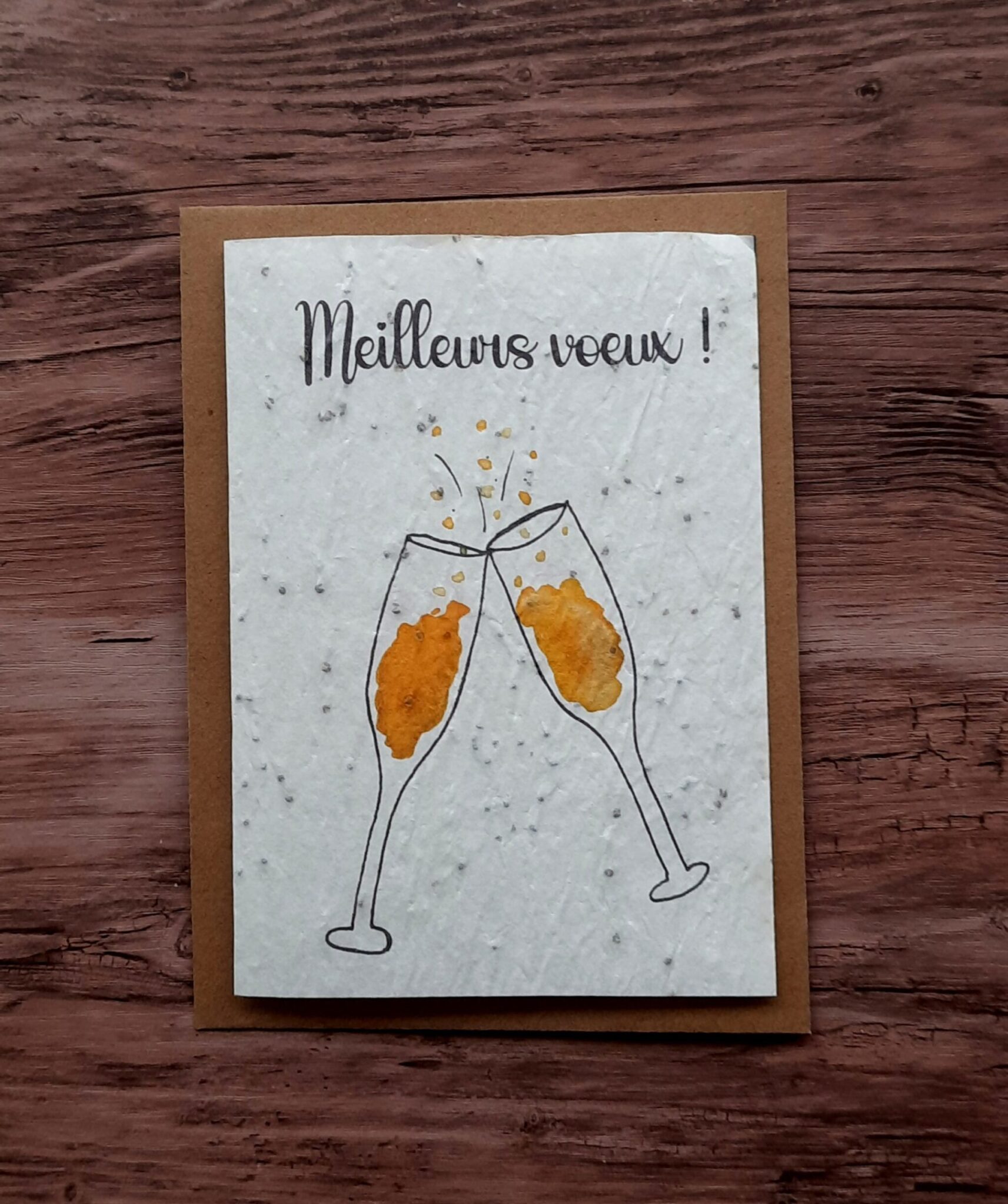 Carte à planter - Meilleurs voeux ! 1 Carte à planter - Meilleurs voeux !