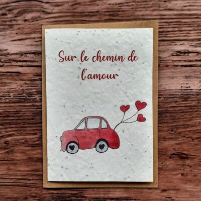 Carte à planter - Sur le chemin de l'amour