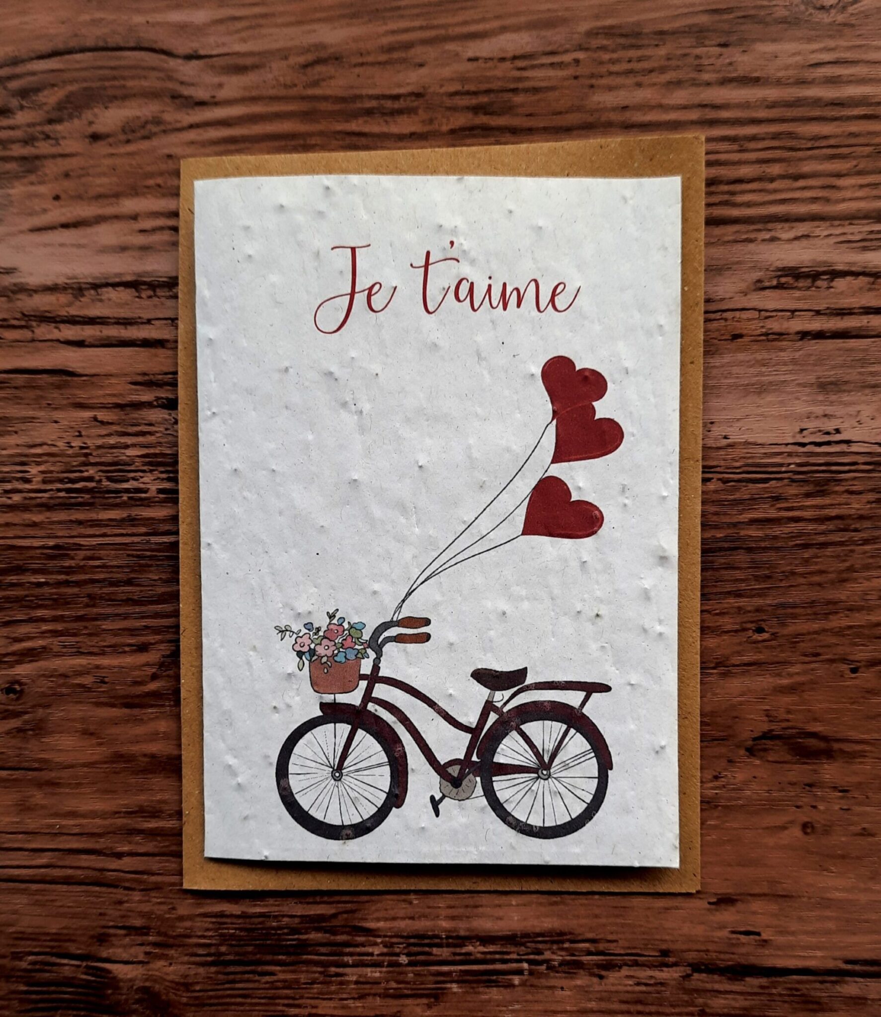 Carte à planter - Je t'aime (vélo) 2 Carte à planter - Je t'aime (vélo) – Image 2