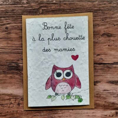 Carte à planter - Bonne fête à la plus chouette des mamies