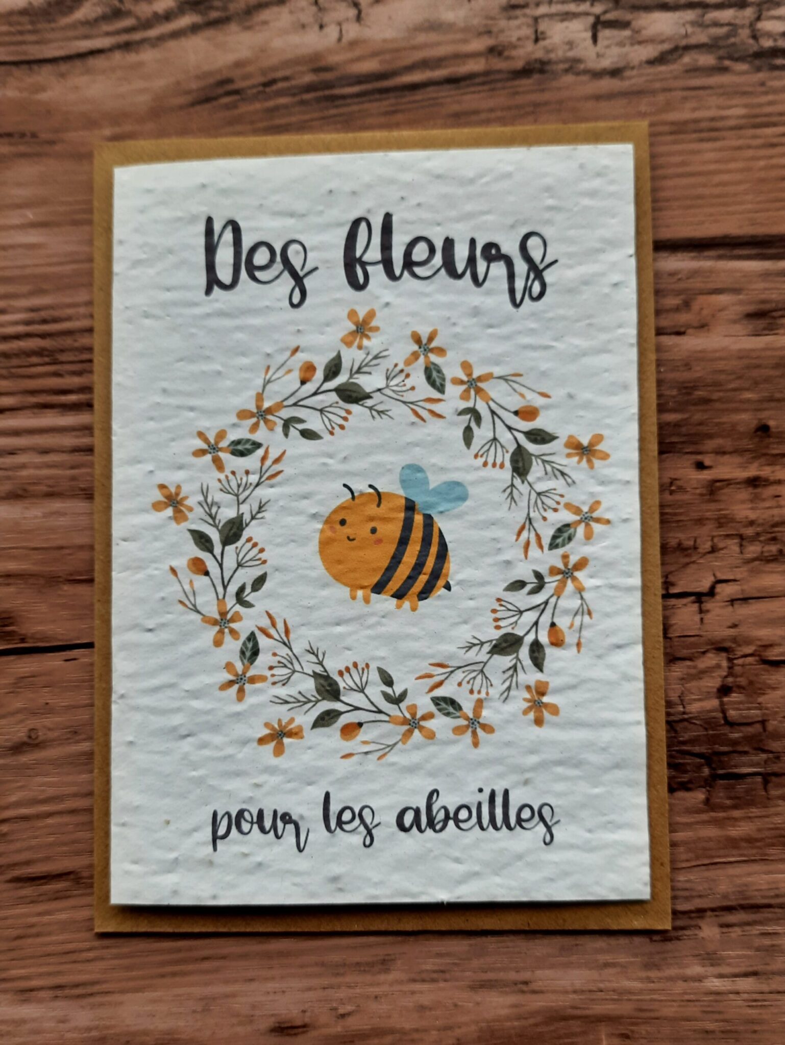 Carte à planter - Des fleurs pour les abeilles 1 Carte à planter - Des fleurs pour les abeilles