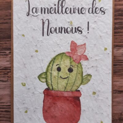 Carte à planter - La meilleure des nounous !