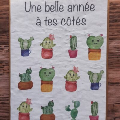 Carte à planter - Une belle année à tes côtés