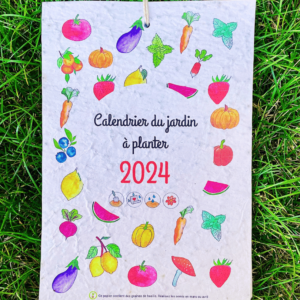 Calendrier du jardin à planter 2024 - Des mots qui fleurissent