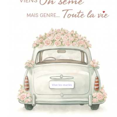 Faire part mariage non nominatif