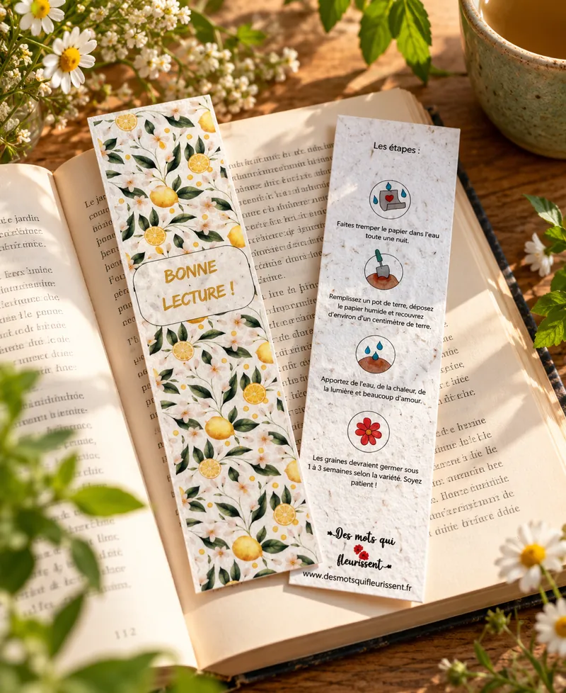 Accueil 11 Marque-pages à planter fleuris