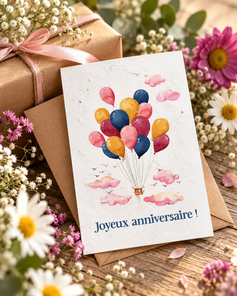 Accueil 2 Carte à planter anniversaire
