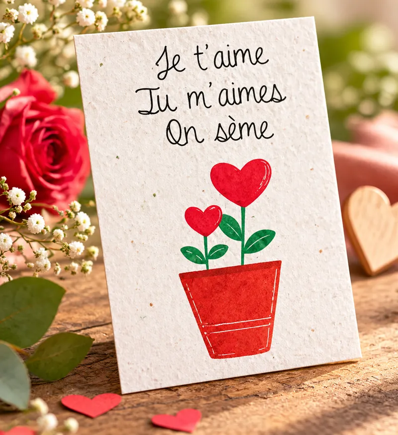 Accueil 6 Carte à planter pour sa moitié